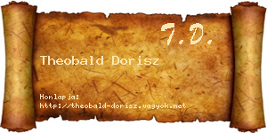 Theobald Dorisz névjegykártya